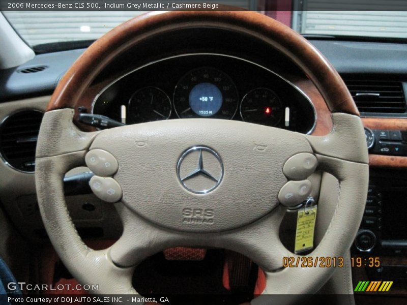 Indium Grey Metallic / Cashmere Beige 2006 Mercedes-Benz CLS 500