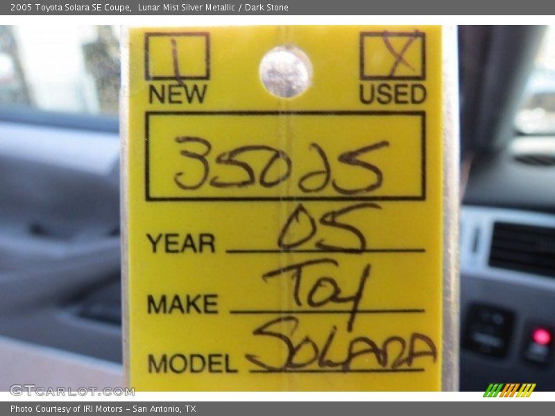 Lunar Mist Silver Metallic / Dark Stone 2005 Toyota Solara SE Coupe