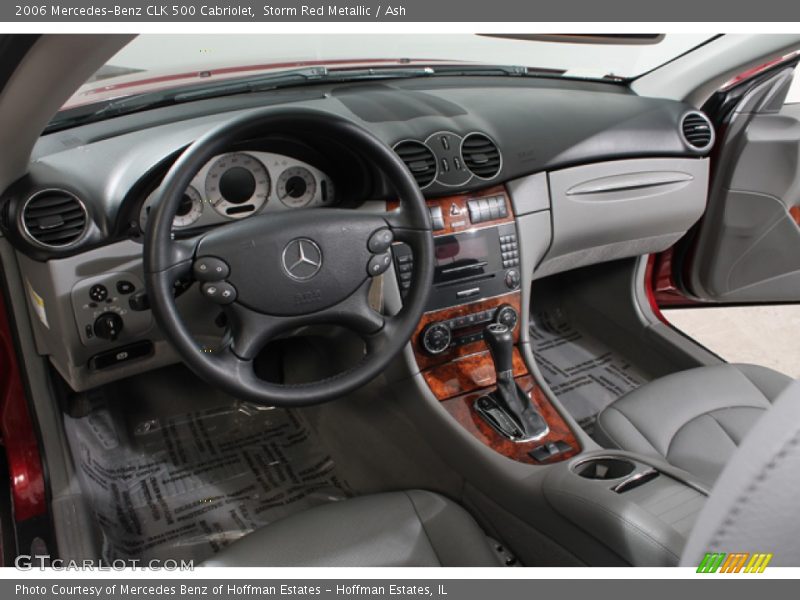Storm Red Metallic / Ash 2006 Mercedes-Benz CLK 500 Cabriolet