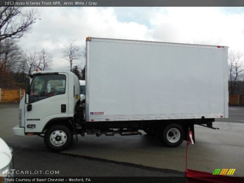 Arctic White / Gray 2013 Isuzu N Series Truck NPR