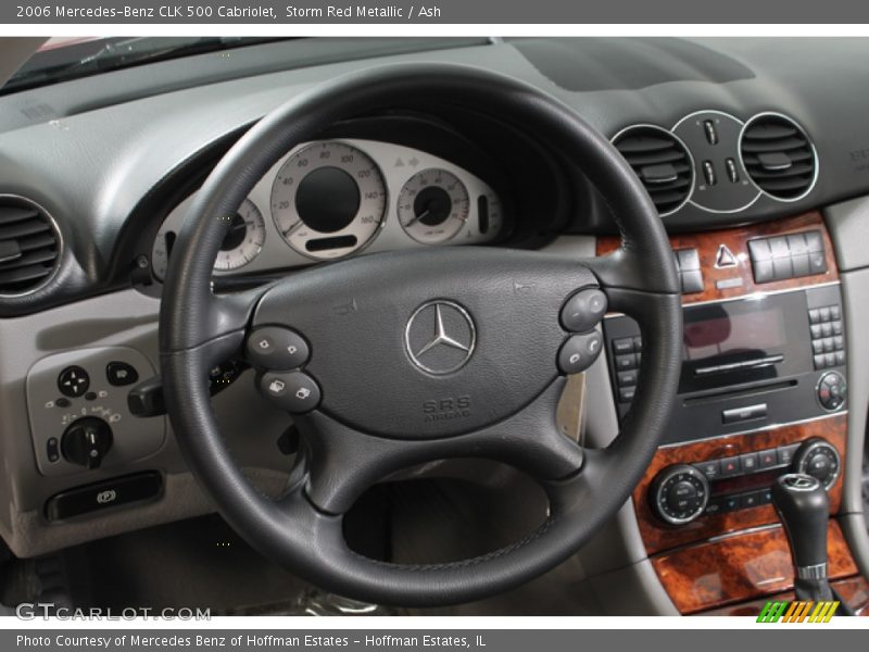 Storm Red Metallic / Ash 2006 Mercedes-Benz CLK 500 Cabriolet