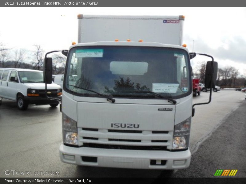 Arctic White / Gray 2013 Isuzu N Series Truck NPR