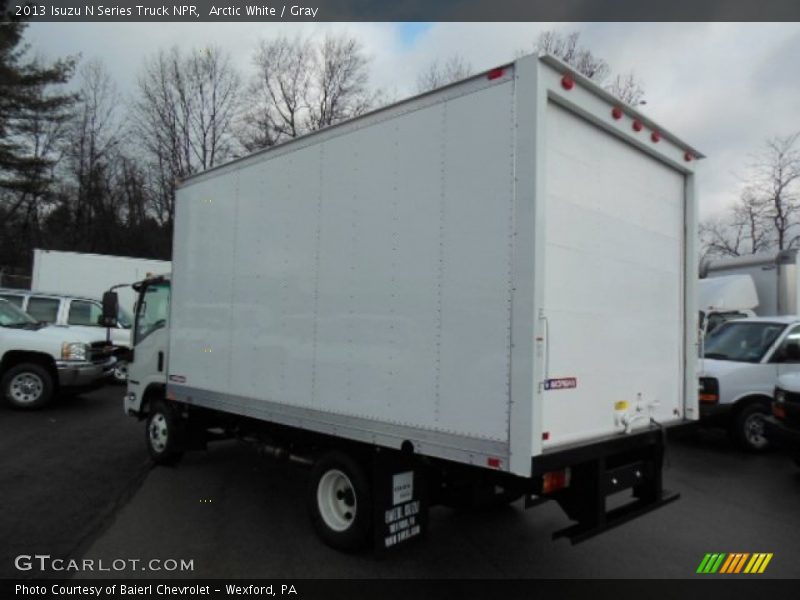 Arctic White / Gray 2013 Isuzu N Series Truck NPR
