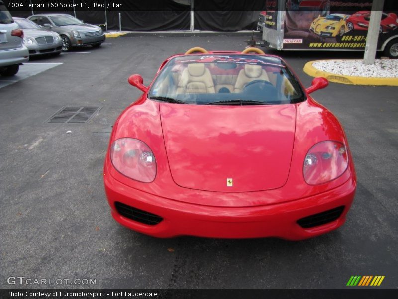 Red / Tan 2004 Ferrari 360 Spider F1