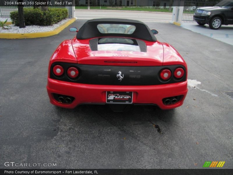 Red / Tan 2004 Ferrari 360 Spider F1
