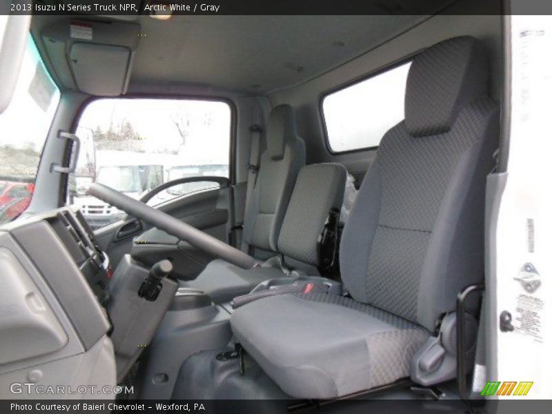 Arctic White / Gray 2013 Isuzu N Series Truck NPR