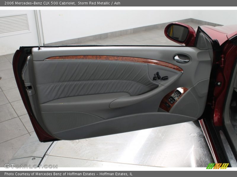 Storm Red Metallic / Ash 2006 Mercedes-Benz CLK 500 Cabriolet