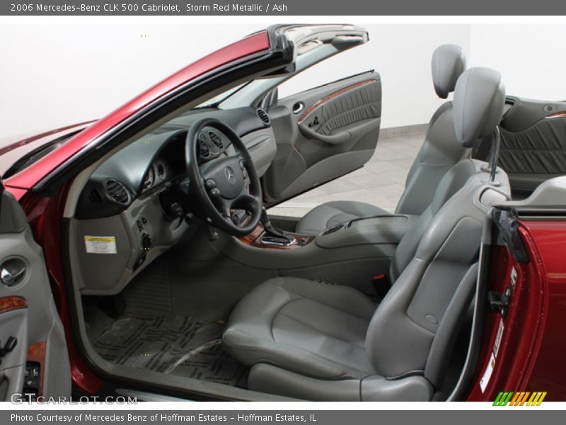 Storm Red Metallic / Ash 2006 Mercedes-Benz CLK 500 Cabriolet