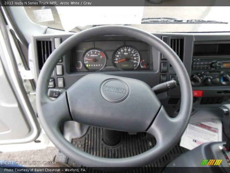 Arctic White / Gray 2013 Isuzu N Series Truck NPR