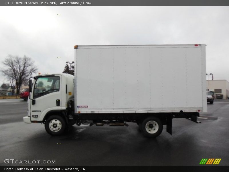 Arctic White / Gray 2013 Isuzu N Series Truck NPR