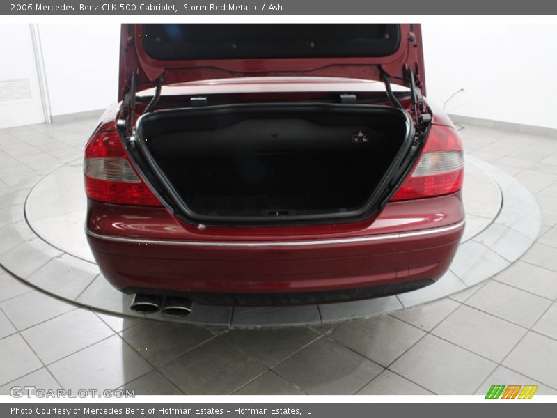 Storm Red Metallic / Ash 2006 Mercedes-Benz CLK 500 Cabriolet