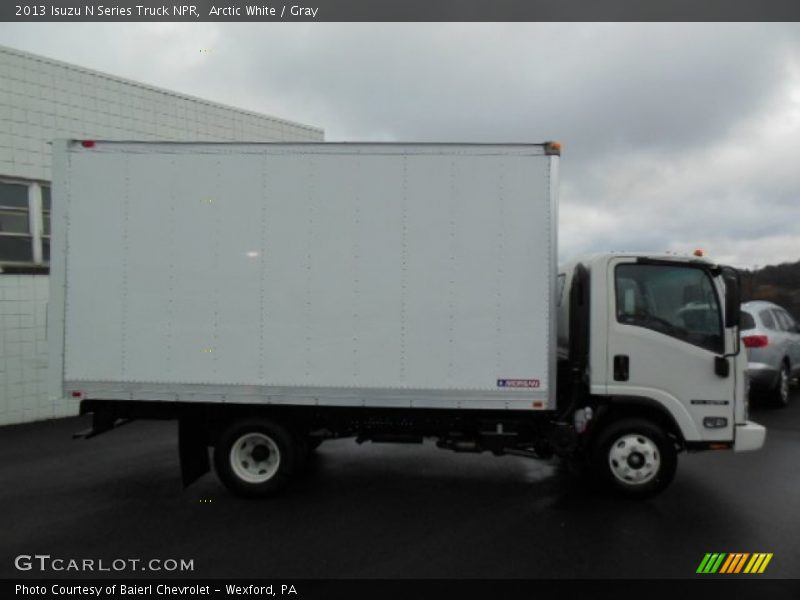 Arctic White / Gray 2013 Isuzu N Series Truck NPR