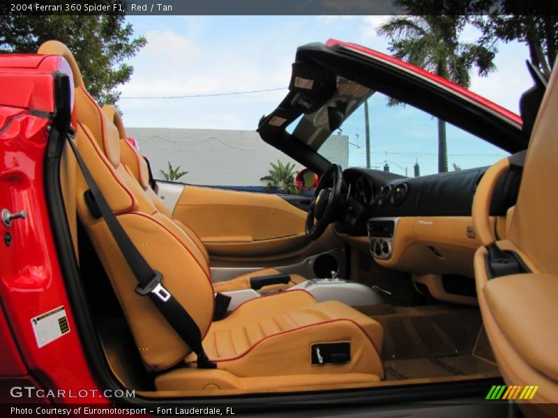 Red / Tan 2004 Ferrari 360 Spider F1