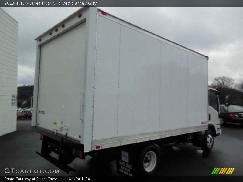 Arctic White / Gray 2013 Isuzu N Series Truck NPR