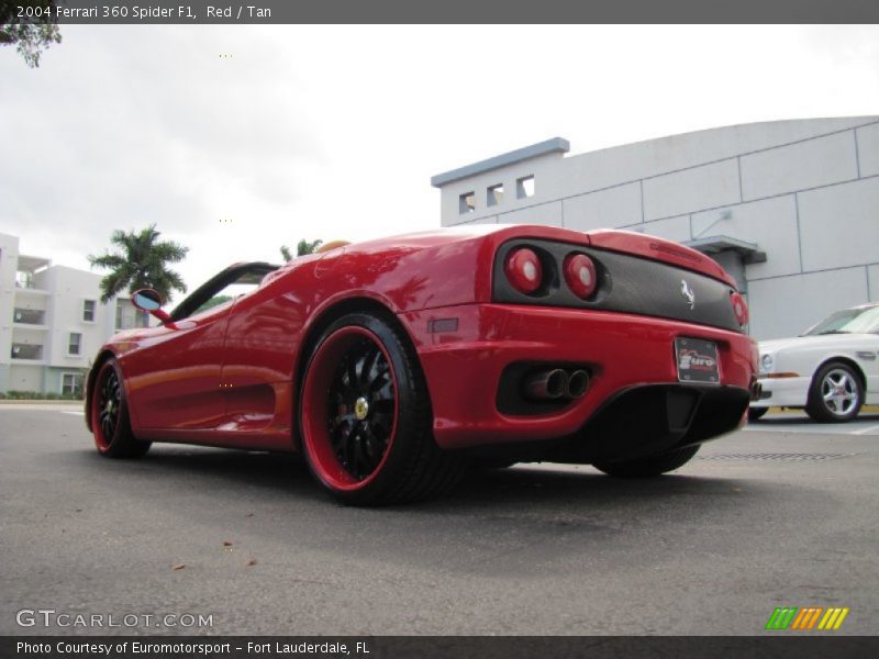 Red / Tan 2004 Ferrari 360 Spider F1