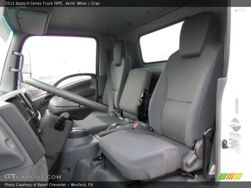 Arctic White / Gray 2013 Isuzu N Series Truck NPR