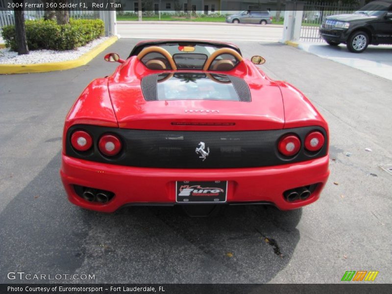 Red / Tan 2004 Ferrari 360 Spider F1