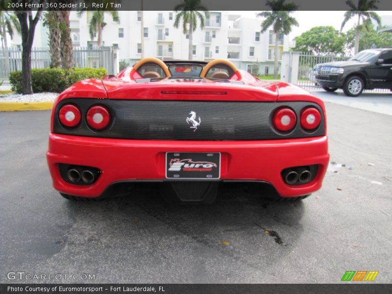 Red / Tan 2004 Ferrari 360 Spider F1