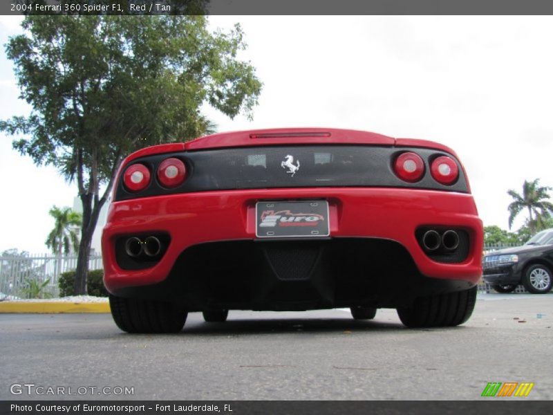 Red / Tan 2004 Ferrari 360 Spider F1