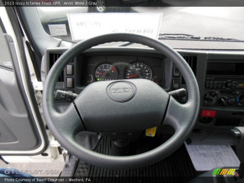 Arctic White / Gray 2013 Isuzu N Series Truck NPR