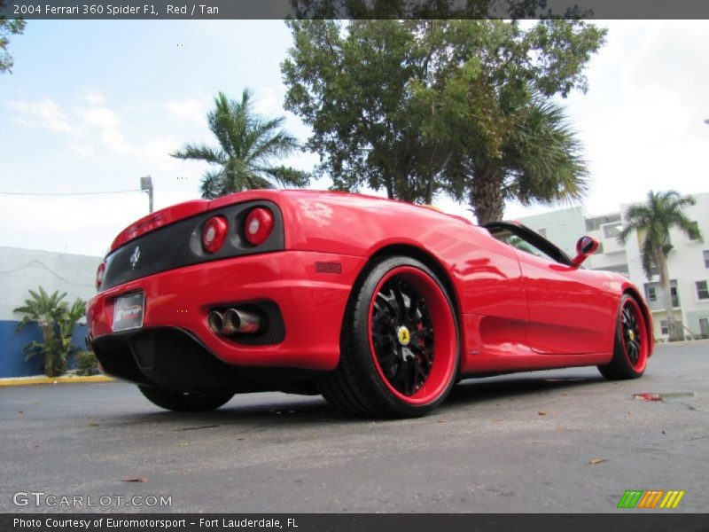 Red / Tan 2004 Ferrari 360 Spider F1