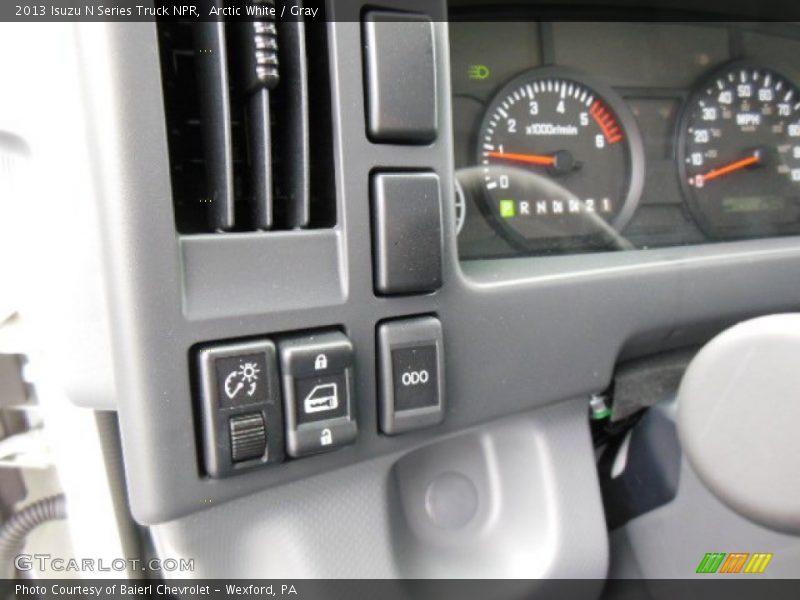 Arctic White / Gray 2013 Isuzu N Series Truck NPR