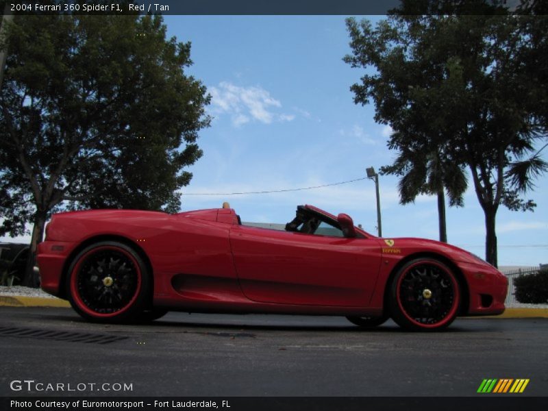 Red / Tan 2004 Ferrari 360 Spider F1