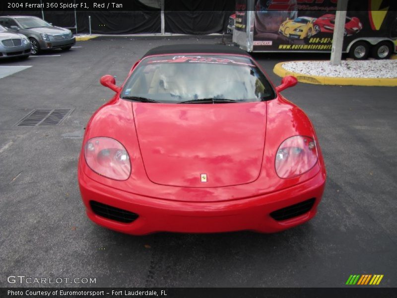 Red / Tan 2004 Ferrari 360 Spider F1