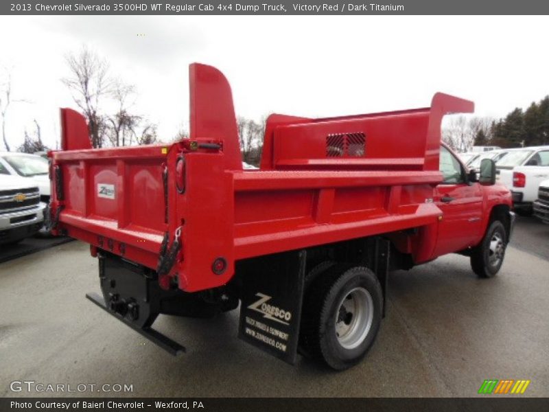 Victory Red / Dark Titanium 2013 Chevrolet Silverado 3500HD WT Regular Cab 4x4 Dump Truck