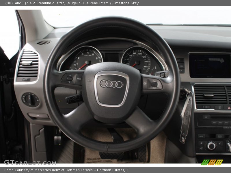 Mugello Blue Pearl Effect / Limestone Grey 2007 Audi Q7 4.2 Premium quattro