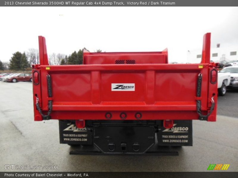Victory Red / Dark Titanium 2013 Chevrolet Silverado 3500HD WT Regular Cab 4x4 Dump Truck