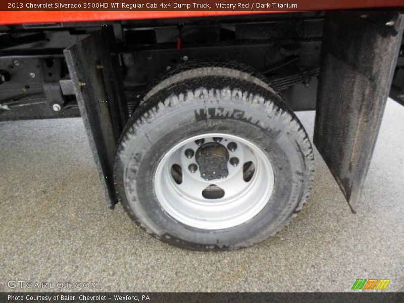Victory Red / Dark Titanium 2013 Chevrolet Silverado 3500HD WT Regular Cab 4x4 Dump Truck
