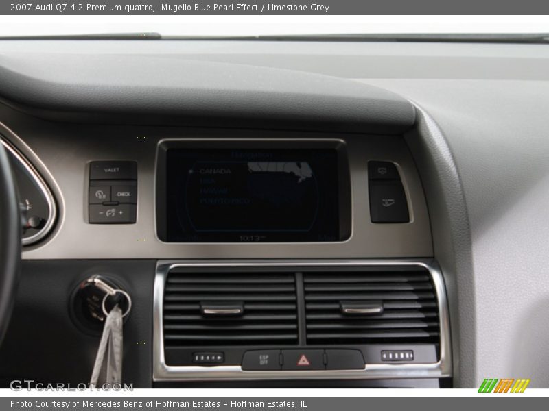 Mugello Blue Pearl Effect / Limestone Grey 2007 Audi Q7 4.2 Premium quattro