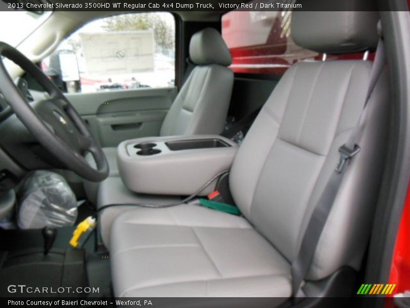 Victory Red / Dark Titanium 2013 Chevrolet Silverado 3500HD WT Regular Cab 4x4 Dump Truck