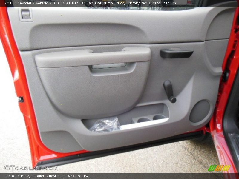 Victory Red / Dark Titanium 2013 Chevrolet Silverado 3500HD WT Regular Cab 4x4 Dump Truck