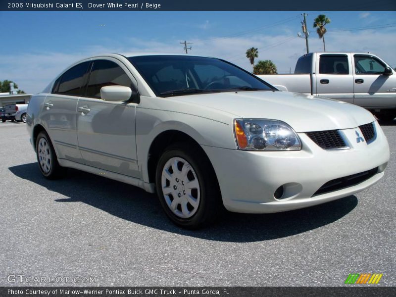 Dover White Pearl / Beige 2006 Mitsubishi Galant ES