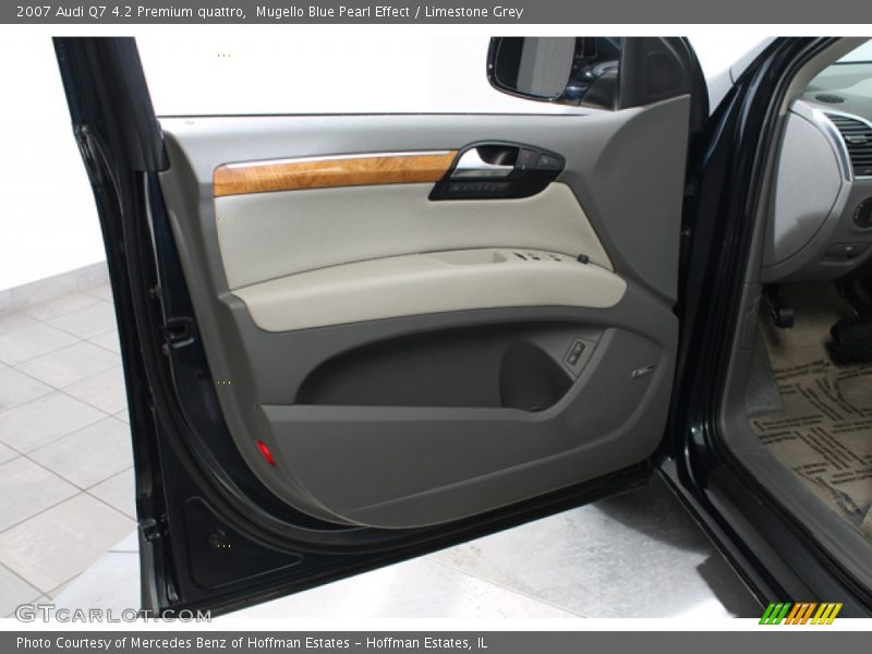 Mugello Blue Pearl Effect / Limestone Grey 2007 Audi Q7 4.2 Premium quattro