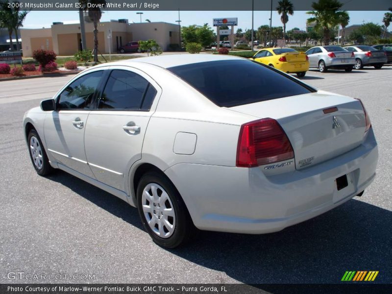 Dover White Pearl / Beige 2006 Mitsubishi Galant ES