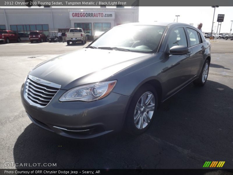 Tungsten Metallic / Black/Light Frost 2012 Chrysler 200 Touring Sedan