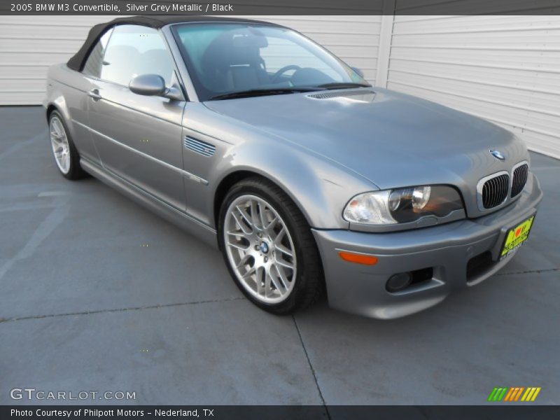 Silver Grey Metallic / Black 2005 BMW M3 Convertible