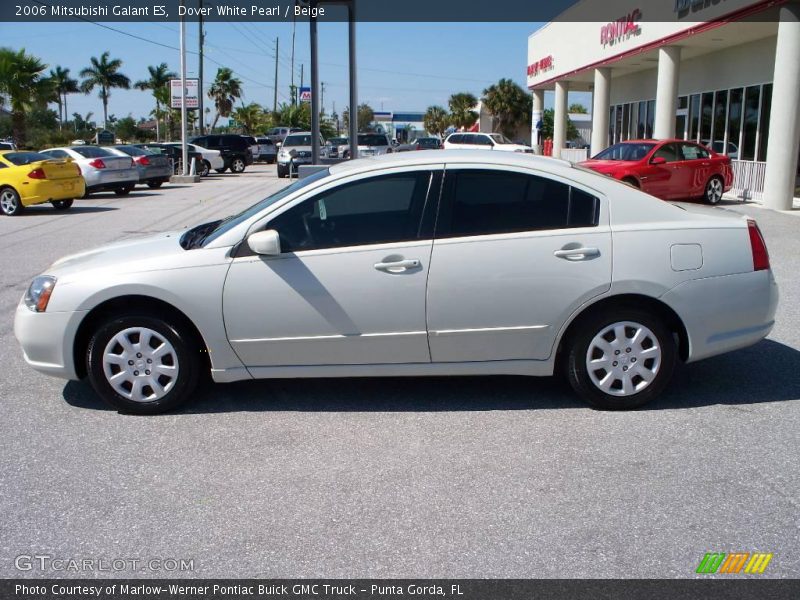 Dover White Pearl / Beige 2006 Mitsubishi Galant ES