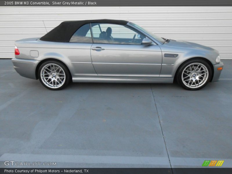 Silver Grey Metallic / Black 2005 BMW M3 Convertible