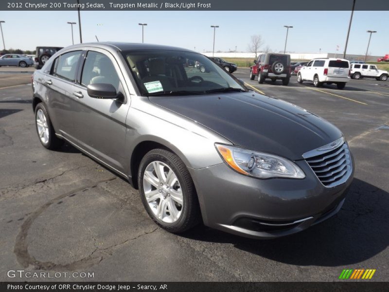 Tungsten Metallic / Black/Light Frost 2012 Chrysler 200 Touring Sedan