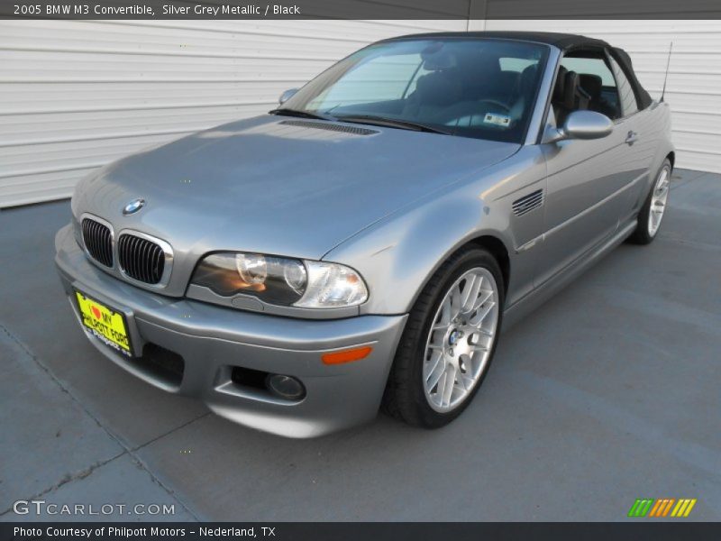 Silver Grey Metallic / Black 2005 BMW M3 Convertible