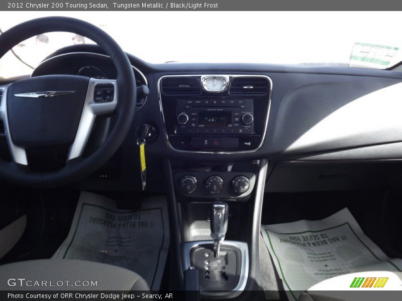Tungsten Metallic / Black/Light Frost 2012 Chrysler 200 Touring Sedan