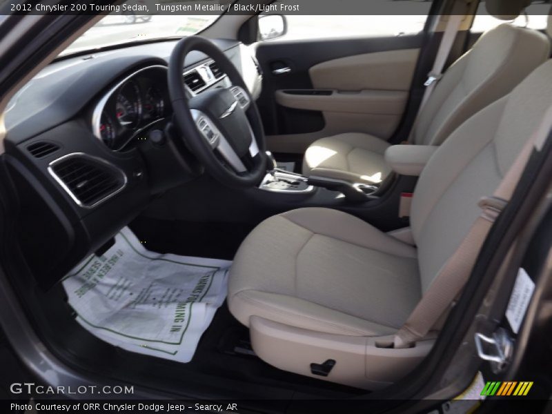 Tungsten Metallic / Black/Light Frost 2012 Chrysler 200 Touring Sedan