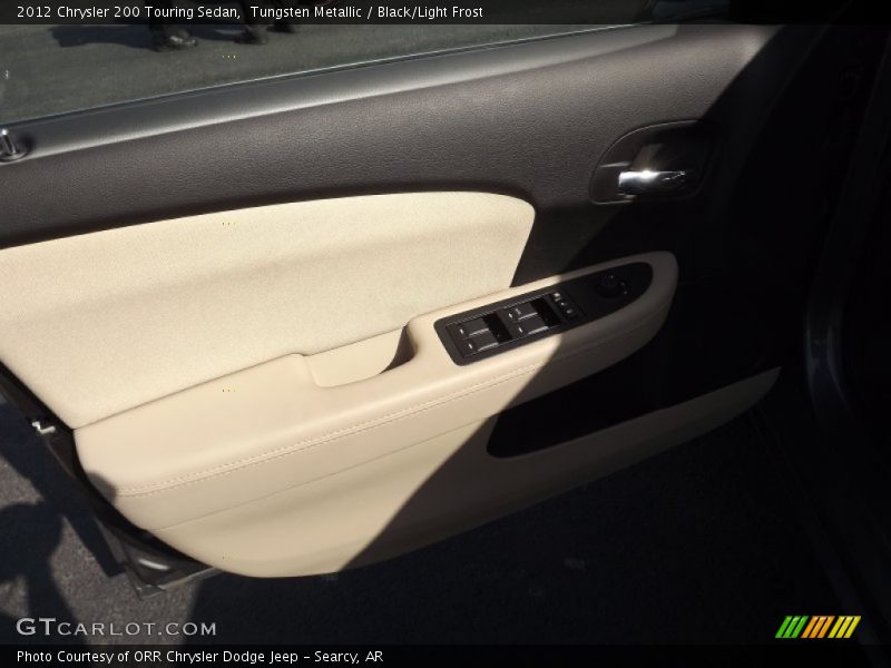 Tungsten Metallic / Black/Light Frost 2012 Chrysler 200 Touring Sedan