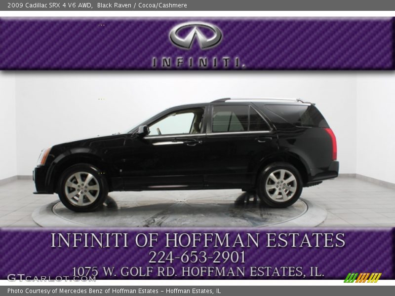 Black Raven / Cocoa/Cashmere 2009 Cadillac SRX 4 V6 AWD