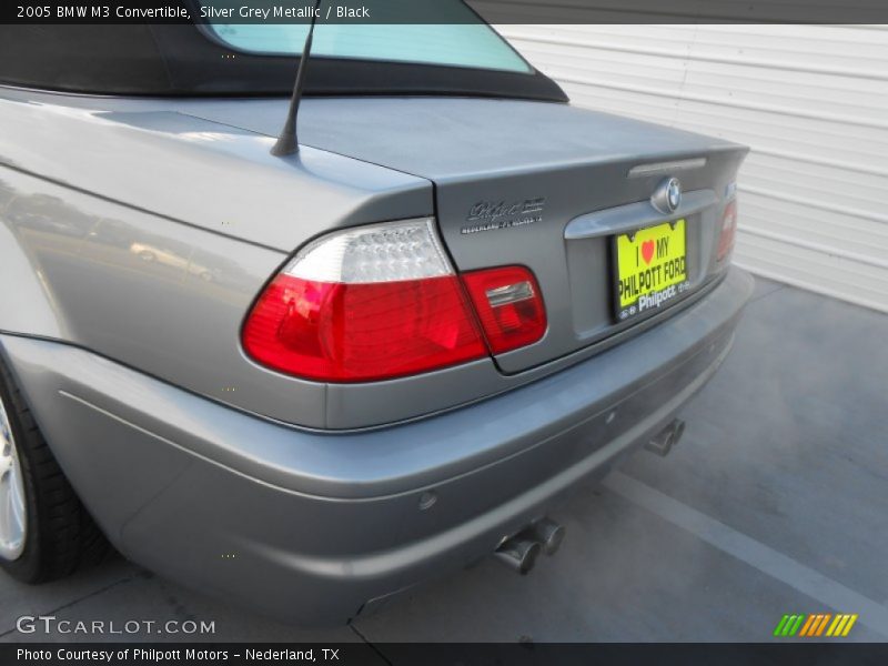 Silver Grey Metallic / Black 2005 BMW M3 Convertible