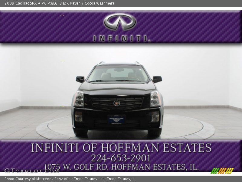 Black Raven / Cocoa/Cashmere 2009 Cadillac SRX 4 V6 AWD